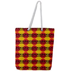 Japan Nippon Style - Japan Sun Full Print Rope Handle Tote (large) by DinzDas