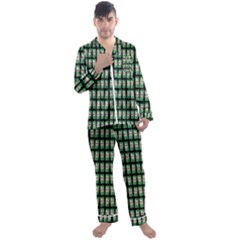 Beverage Cans - Beer Lemonade Drink Men s Long Sleeve Satin Pyjamas Set by DinzDas
