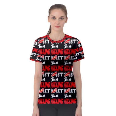 Just Killing It - Silly Toilet Stool Rocket Man Women s Sport Mesh Tee by DinzDas