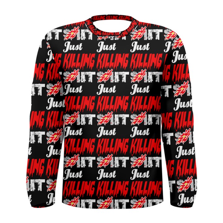 Just Killing It - Silly Toilet Stool Rocket Man Men s Long Sleeve Tee