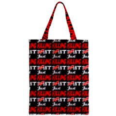 Just Killing It - Silly Toilet Stool Rocket Man Zipper Classic Tote Bag by DinzDas