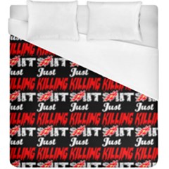 Just Killing It - Silly Toilet Stool Rocket Man Duvet Cover (king Size) by DinzDas
