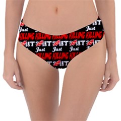 Just Killing It - Silly Toilet Stool Rocket Man Reversible Classic Bikini Bottoms by DinzDas