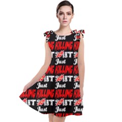 Just Killing It - Silly Toilet Stool Rocket Man Tie Up Tunic Dress by DinzDas