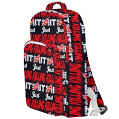 Just Killing It - Silly Toilet Stool Rocket Man Double Compartment Backpack by DinzDas