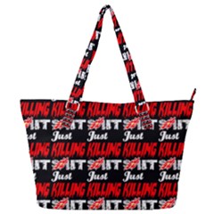 Just Killing It - Silly Toilet Stool Rocket Man Full Print Shoulder Bag by DinzDas