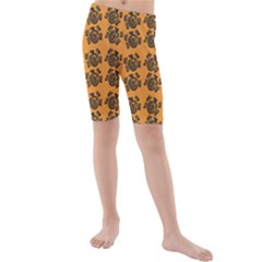 Inka Cultur Animal - Animals And Occult Religion Kids  Mid Length Swim Shorts by DinzDas