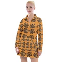 Inka Cultur Animal - Animals And Occult Religion Women s Long Sleeve Casual Dress