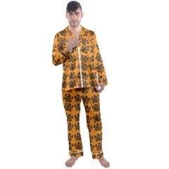 Inka Cultur Animal - Animals And Occult Religion Men s Long Sleeve Satin Pyjamas Set