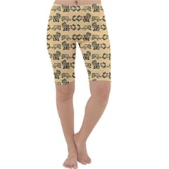 Inka Cultur Animal - Animals And Occult Religion Cropped Leggings  by DinzDas