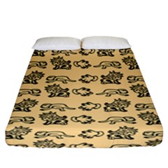 Inka Cultur Animal - Animals And Occult Religion Fitted Sheet (king Size) by DinzDas