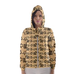 Inka Cultur Animal - Animals And Occult Religion Women s Hooded Windbreaker by DinzDas