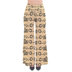 Inka Cultur Animal - Animals And Occult Religion So Vintage Palazzo Pants by DinzDas