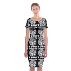 Inka Cultur Animal - Animals And Occult Religion Classic Short Sleeve Midi Dress by DinzDas