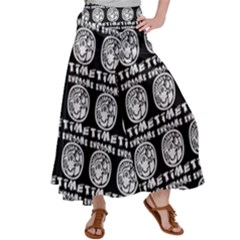 Inka Cultur Animal - Animals And Occult Religion Satin Palazzo Pants by DinzDas