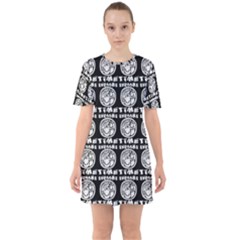 Inka Cultur Animal - Animals And Occult Religion Sixties Short Sleeve Mini Dress by DinzDas