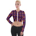 Inka Cultur Animal - Animals And Occult Religion Long Sleeve Cropped Velvet Jacket View1