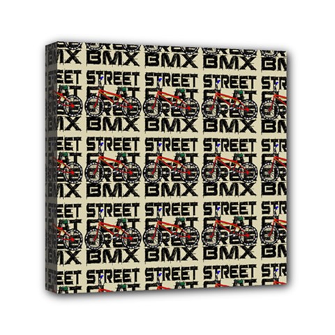 Bmx And Street Style - Urban Cycling Culture Mini Canvas 6  X 6  (stretched) by DinzDas