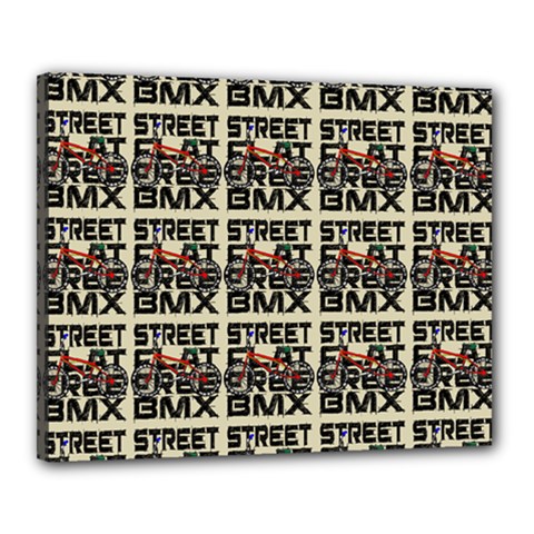 Bmx And Street Style - Urban Cycling Culture Canvas 20  X 16  (stretched) by DinzDas