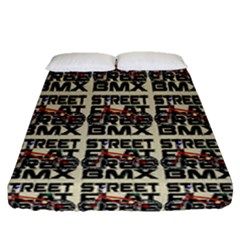 Bmx And Street Style - Urban Cycling Culture Fitted Sheet (queen Size) by DinzDas