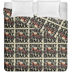 Bmx And Street Style - Urban Cycling Culture Duvet Cover Double Side (king Size) by DinzDas