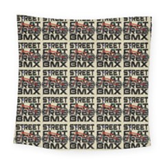 Bmx And Street Style - Urban Cycling Culture Square Tapestry (large) by DinzDas