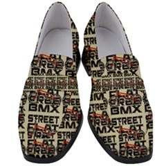 Bmx And Street Style - Urban Cycling Culture Women s Chunky Heel Loafers by DinzDas