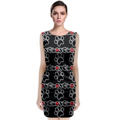 Pet Love - Dogs, Cats And All Pets Lover Classic Sleeveless Midi Dress by DinzDas