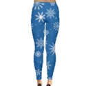 Winter Time And Snow Chaos Leggings  View2