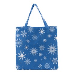 Winter Time And Snow Chaos Grocery Tote Bag by DinzDas