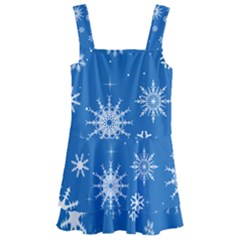 Winter Time And Snow Chaos Kids  Layered Skirt Swimsuit by DinzDas