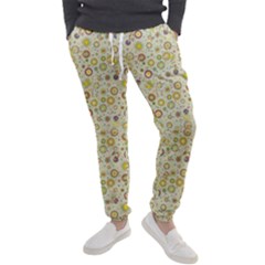 Abstract Flowers And Circle Men s Jogger Sweatpants by DinzDas