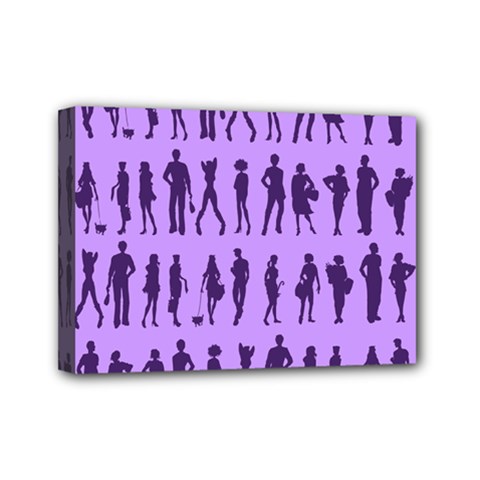 Normal People And Business People - Citizens Mini Canvas 7  x 5  (Stretched)