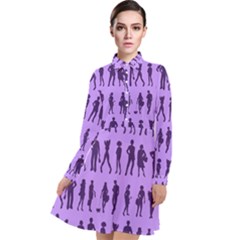 Normal People And Business People - Citizens Long Sleeve Chiffon Shirt Dress by DinzDas