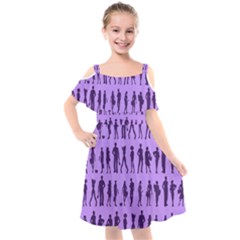 Normal People And Business People - Citizens Kids  Cut Out Shoulders Chiffon Dress by DinzDas