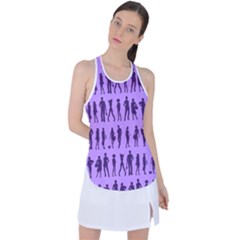 Normal People And Business People - Citizens Racer Back Mesh Tank Top by DinzDas