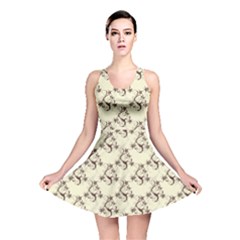 Abstract Flowers And Circle Reversible Skater Dress by DinzDas