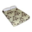 Abstract Flowers And Circle Fitted Sheet (Full/ Double Size) View2