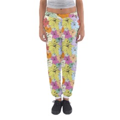 Abstract Flowers And Circle Women s Jogger Sweatpants by DinzDas