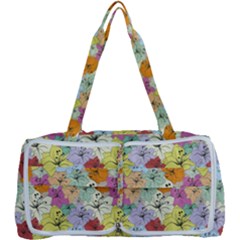 Abstract Flowers And Circle Multi Function Bag by DinzDas