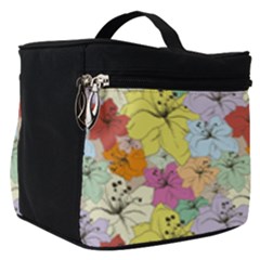 Abstract Flowers And Circle Make Up Travel Bag (small) by DinzDas