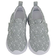 Abstract Flowers And Circle Kids  Velcro No Lace Shoes by DinzDas