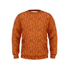 Animal Skin - Lion And Orange Skinnes Animals - Savannah And Africa Kids  Sweatshirt by DinzDas