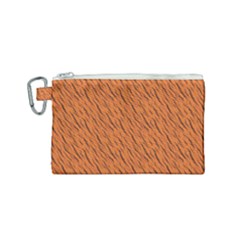Animal Skin - Lion And Orange Skinnes Animals - Savannah And Africa Canvas Cosmetic Bag (small) by DinzDas