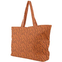 Animal Skin - Lion And Orange Skinnes Animals - Savannah And Africa Simple Shoulder Bag by DinzDas