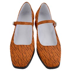 Animal Skin - Lion And Orange Skinnes Animals - Savannah And Africa Women s Mary Jane Shoes by DinzDas