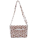 Animal Skin - Brown Cows Are Funny And Brown And White Shoulder Bag with Back Zipper View3