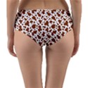 Animal Skin - Brown Cows Are Funny And Brown And White Reversible Mid-Waist Bikini Bottoms View4