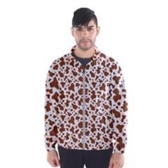 Animal Skin - Brown Cows Are Funny And Brown And White Men s Windbreaker by DinzDas