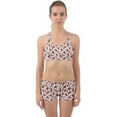 Animal Skin - Brown Cows Are Funny And Brown And White Back Web Gym Set by DinzDas